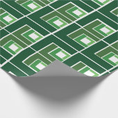 Green Topsy Turvy Geschenkpapier (Ecke)