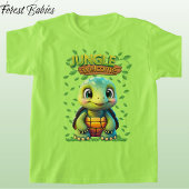 Green Tortoise Cute Turtle Animal Cartoon Graphic T-Shirt