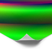 Green Torus Tunnel Poster + Katze (Ecke)