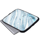 Green Tosca Marmor benutzerdefinierbar Laptopschutzhülle (Vorne Knopf)