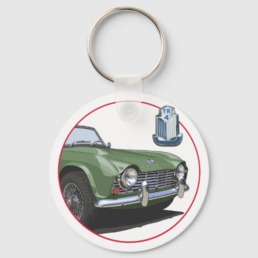 Green TR4 Schlüsselanhänger (Vorderseite)