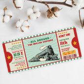 Green Tracket Geburtstag Boarding Pass Einladung