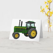 Green Tractor Karte (Gelbe Blume)