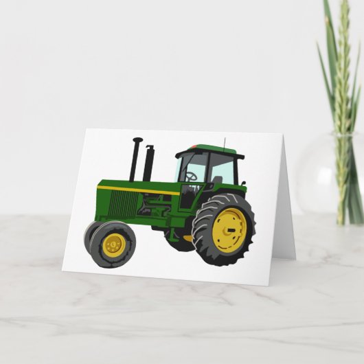 Green Tractor Karte (Vorderseite)