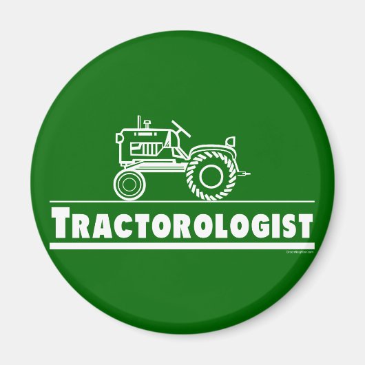 Green Tractor Ologist Magnet (Vorne)