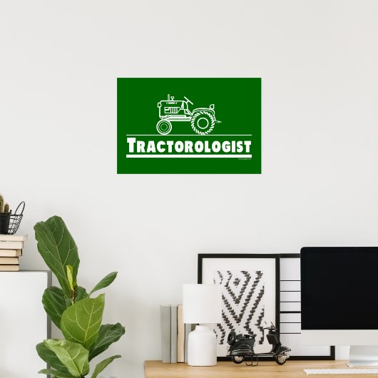 Green Tractor Ologist Poster (Heimbüro)