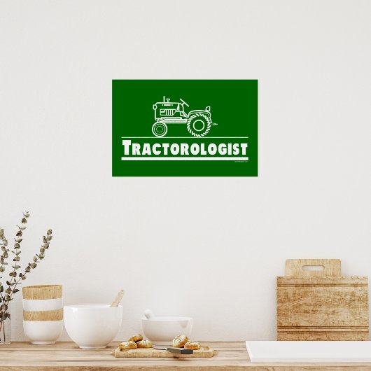 Green Tractor Ologist Poster (Küche)