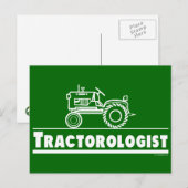 Green Tractor Ologist Postkarte (Vorne/Hinten)