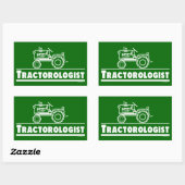 Green Tractor Ologist Rechteckiger Aufkleber (Blatt)