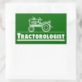 Green Tractor Ologist Rechteckiger Aufkleber (Tasche)