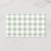 Green Tractor Ranch Farm Diaper Raffelfarben Begleitkarte (Rückseite)