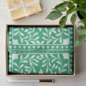 Green Traditional Bone Inlay Decoupage Paper  Seidenpapier (Geschenk)
