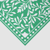 Green Traditional Bone Inlay Decoupage Paper  Seidenpapier (Ausschnitt)