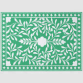Green Traditional Bone Inlay Decoupage Paper Seidenpapier (Vorderseite)