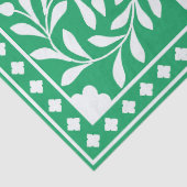 Green Traditional Bone Inlay Decoupage Paper Seidenpapier (Detail)