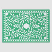 Green Traditional Bone Inlay Decoupage Paper Seidenpapier (Vorderseite)