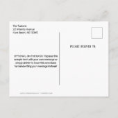 Green Traktor Baby Dusche Einladung Postkarte (Rückseite)