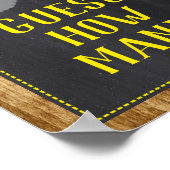 Green Traktor Babydusche schätzt wie viele Spielze Poster (Ecke)