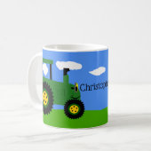 Green Traktor Coffee Tasse (Vorderseite Links)