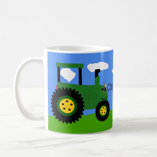 Green Traktor Coffee Tasse (Links)