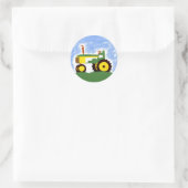 Green Traktor mit Blue Sky Umschlag Aufkleber Aufk (Tasche)
