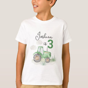 Green Traktor Theme T - Shirt - Bauernspass