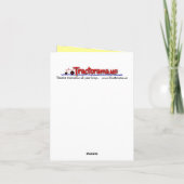 Green Traktor Vielen Dank Hinweis Dankeskarte (Rückseite)