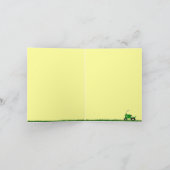 Green Traktor Vielen Dank Hinweis Dankeskarte (Innenseite)