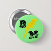 Green Trauzeuge LIghtning Bolt Button (Vorne & Hinten)