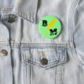 Green Trauzeuge LIghtning Bolt Button (Beispiel)