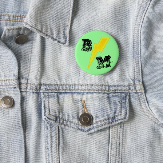 Green Trauzeuge LIghtning Bolt Button (Beispiel)