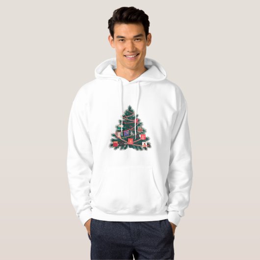 Green Tree Christmas Sweater Hoodie (Vorne ganz)