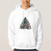 Green Tree Christmas Sweater Hoodie (Vorderseite)