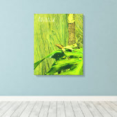 Green Tree Frog Australian Frog Leinwanddruck (Insitu (Holzboden))