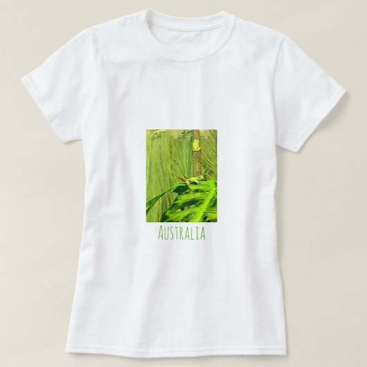 Green Tree Frog Australian Frog T-Shirt (Design vorne)