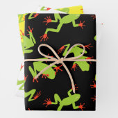 Green Tree Frog Muster Geschenkpapier Set (Beispiel)