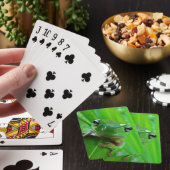 Green Tree Frog Playing Cards Spielkarten (In Situ)