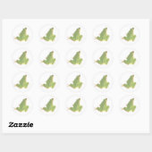 Green Tree Frog Sticker - Klein (Blatt)