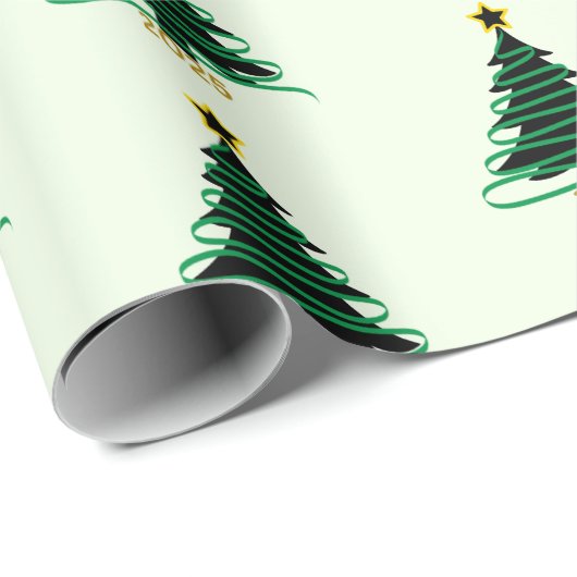 Green Tree Geschenkpapier (Rolleneckpunkt)