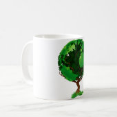 Green Tree Globe Tasse (Vorderseite Links)