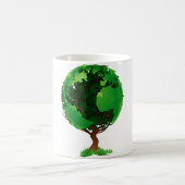 Green Tree Globe Tasse
