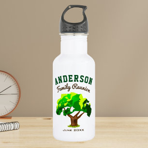 Green Tree Individuelle Name Family Wiedersehen Edelstahlflasche