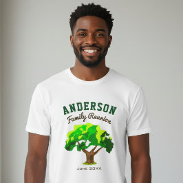 Green Tree Individuelle Name Family Wiedersehen T-Shirt