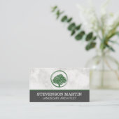 Green Tree Landscaping-Logo Visitenkarte (Stehend Vorderseite)