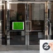 Green Tree Leaf Fensteraufkleber (Büro Tür)