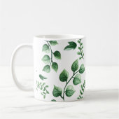 Green Tree Leaf Muster Kaffeetasse (Links)