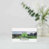 Green Tree Logo | Golfplatz Landschaft Visitenkarte (Stehend Vorderseite)