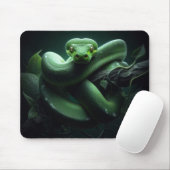 "Green Tree Python" Mousepad (Mit Mouse)