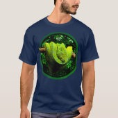 Green Tree Python SnakeReptile Keepers T-Shirt (Vorderseite)