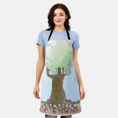 GREEN TREE SCHÜRZE (Getragen)